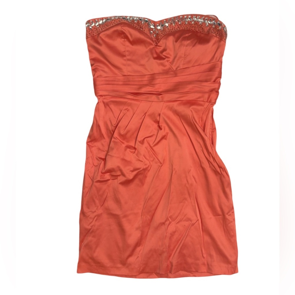 LE CHATEAU Strapless Peach Dress